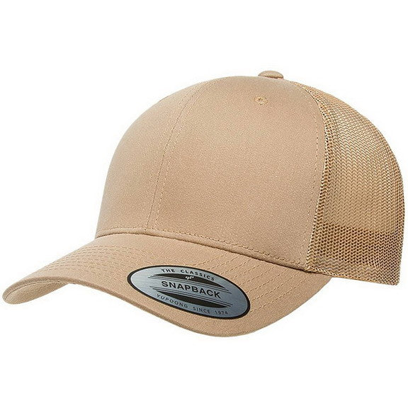Retro Trucker Hat with Customized Leatherette Patch